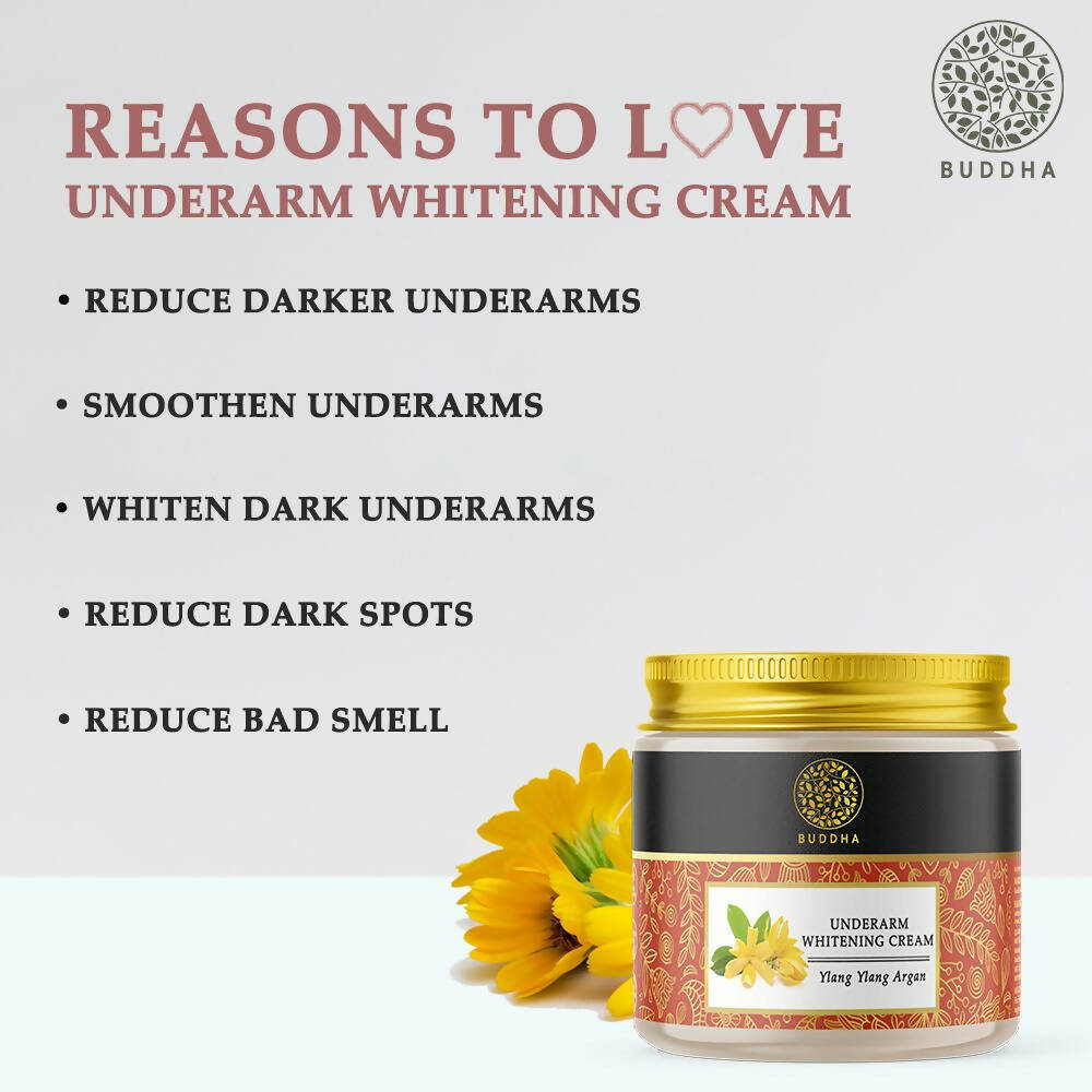 Buddha Natural Underarm whitening cream - Helps to Lighten Dark, Discolored Underarms