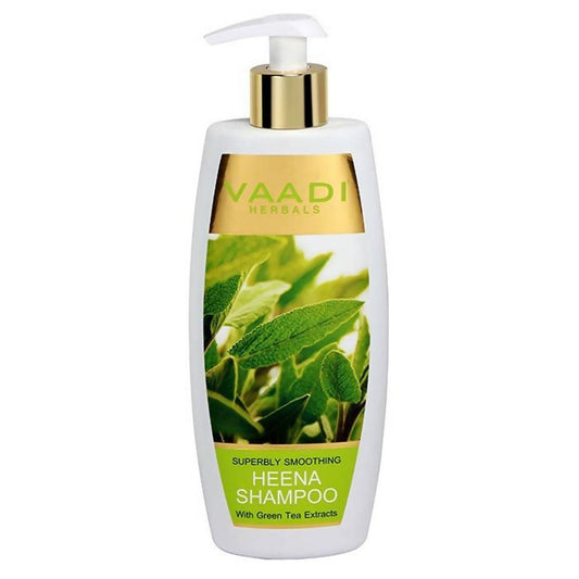 Vaadi Herbals Superbly Smoothing Heena Shampoo With Green Tea Extracts - BUDEN