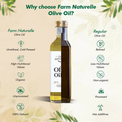 Farm Naturelle Extra Virgin Olive Oil 100% Pure, Natural Extra-Virgin Oil