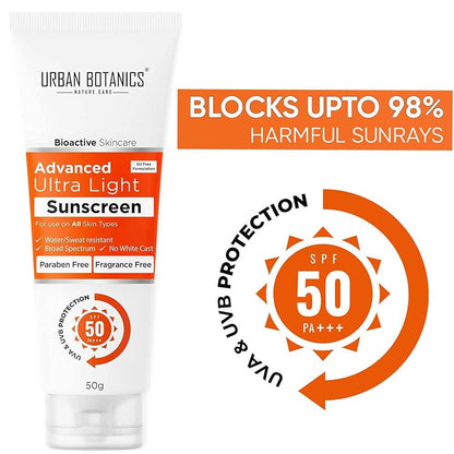 Urban Botanics Advance Ultra Light Sunscreen SPF 50