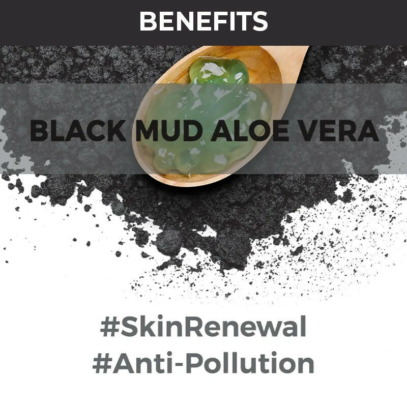 Nykaa Skin Secrets Exotic Indulgence Black Mud + Aloe Vera Sheet Mask For Purified & Hydrated Skin
