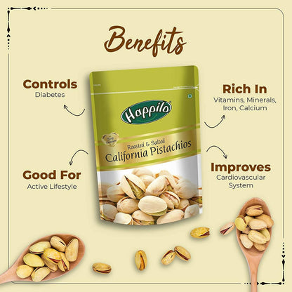 Happilo Premium Dry Fruit Combo (Almond, Cashews, Pistachios & Inshell Walnuts)