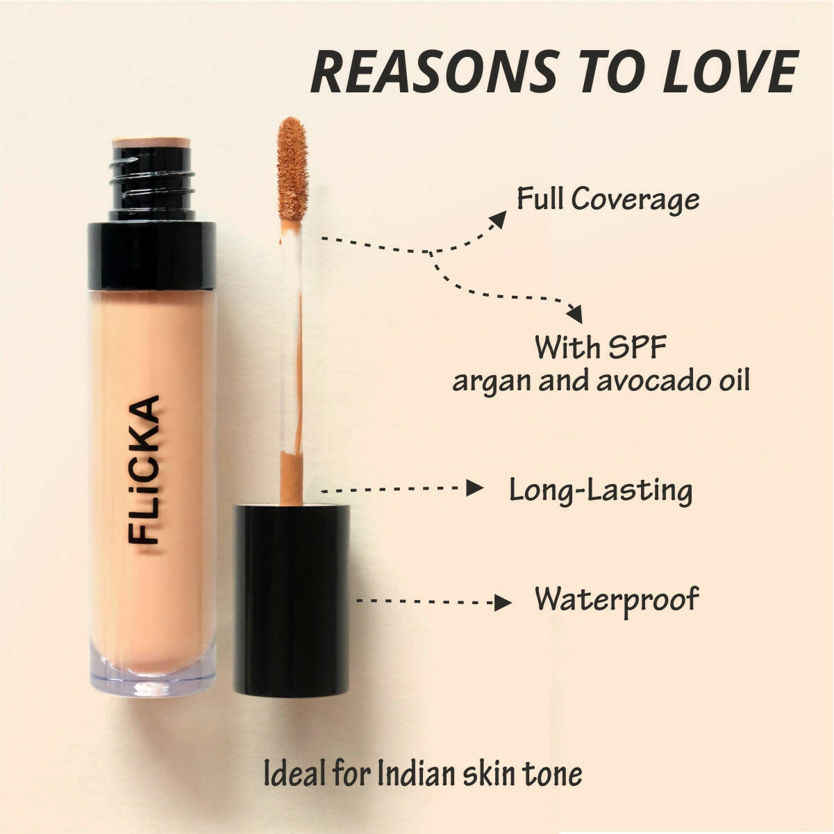 Flicka Cover Story Liquid Concealer - Caramel