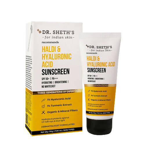 Dr. Sheth's Haldi & Hyaluronic Acid Sunscreen - BUDNE