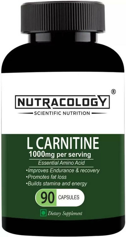 Nutracology L carnitine 1000mg for Weight Loss, Fat Burner and Muscle growth Capsules - BUDEN