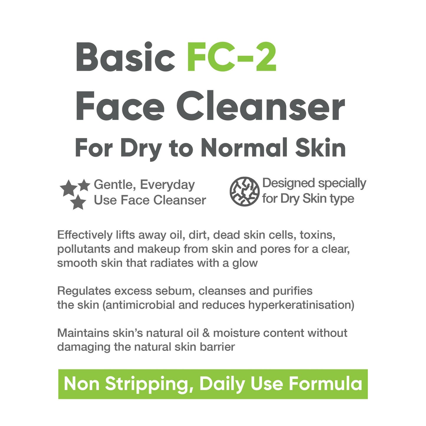 Cos-IQ FC-2 Face Cleanser for Dry Skin