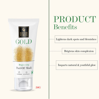 Good Vibes Gold Brightening Peel Off Mask