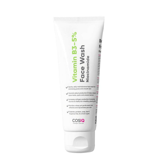 Cos-IQ Vitamin B3-5% Niacinamide Face Wash for Smooth and Even Skin - BUDNE