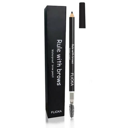 FLiCKA Rule with Brows Brow Pencil - Black - BUDNE