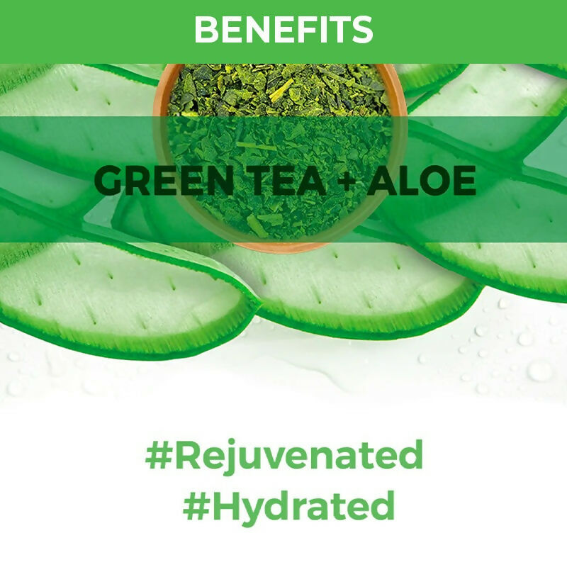 Nykaa Skin Secrets Exotic Indulgence Green Tea + Aloe Vera Sheet Mask For Hydrated Skin