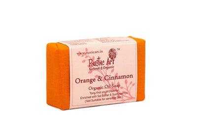 Rustic Art Orange and Cinnamon Organic Oil Soap