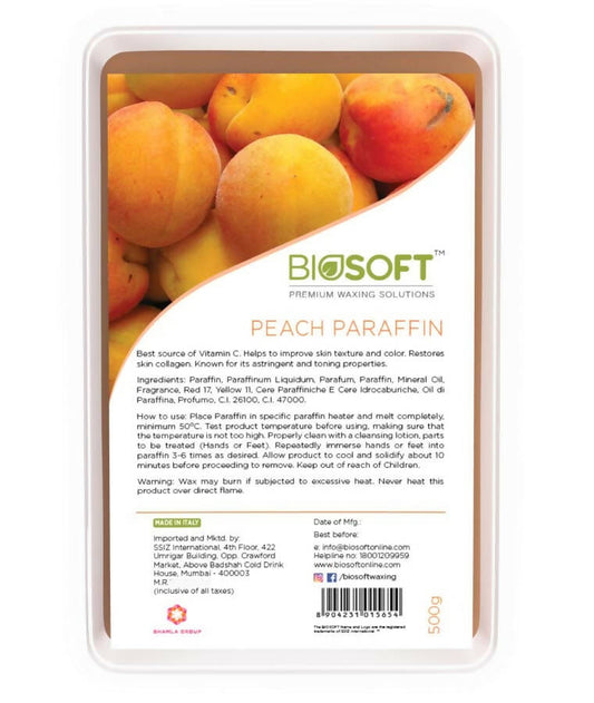 Biosoft Peach Paraffin Wax - usa canada australia
