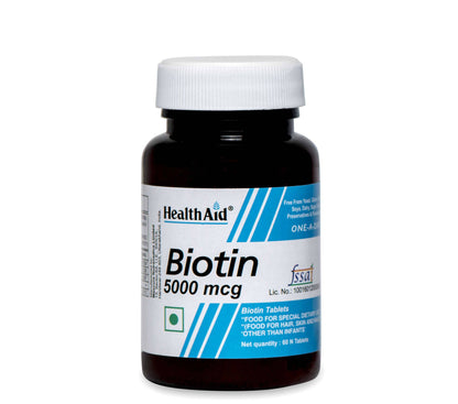 HealthAid Biotin 5000 mcg Tablets
