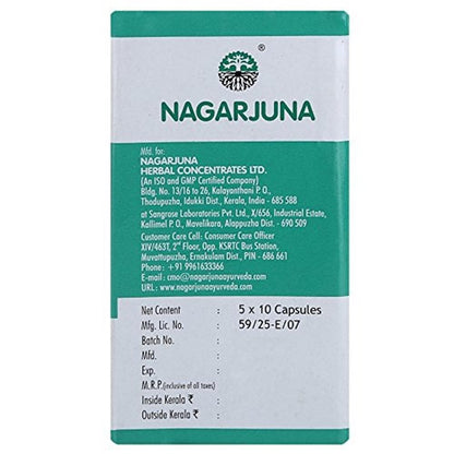 Nagarjuna Ayurveda Halin Drops Soft Gel Capsules