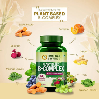 Himalayan Organics Plant Based B-Complex Capsules