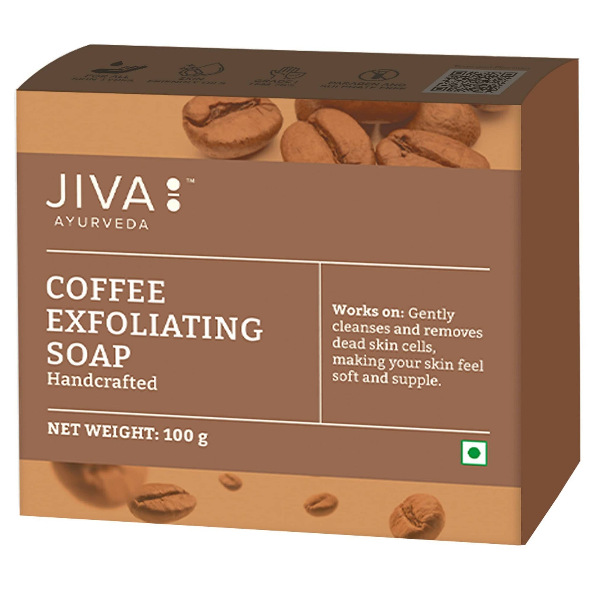 Jiva Ayurveda Coffee Exfoliating Soap - BUDNEN