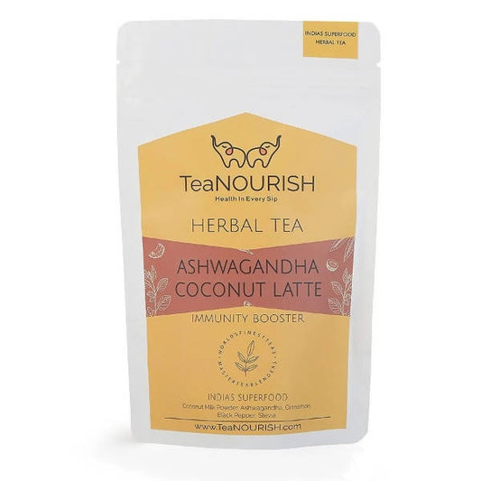TeaNourish Ashwagandha Coconut Latte Herbal Tea - BUDNE