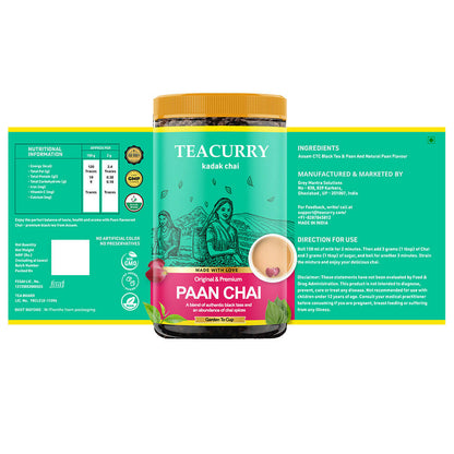 Teacurry Paan Chai Powder