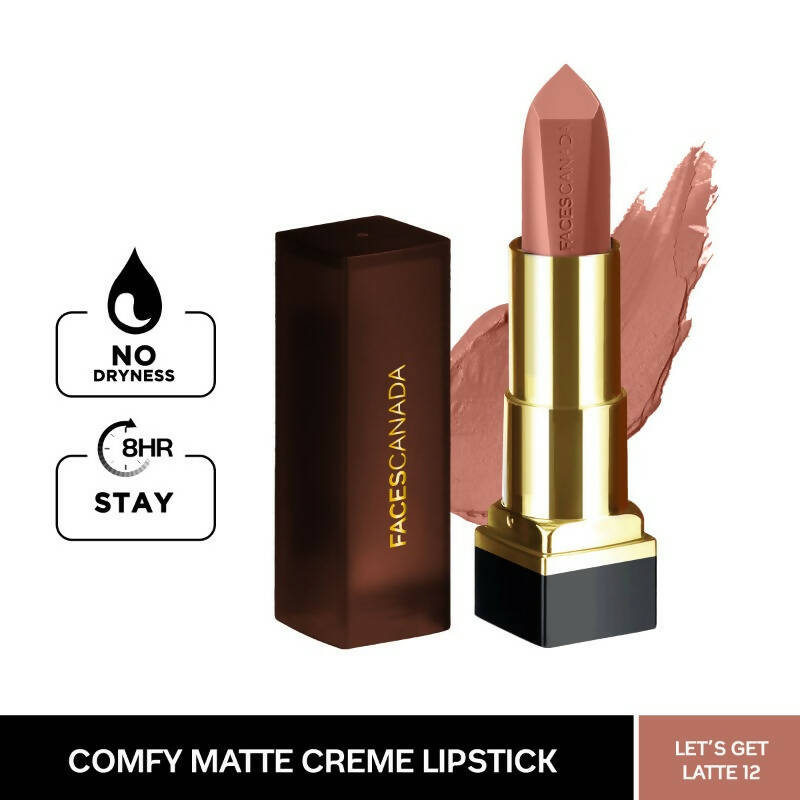 Faces Canada Comfy Matte Creme Lipstick - Let????s Get Latte 12