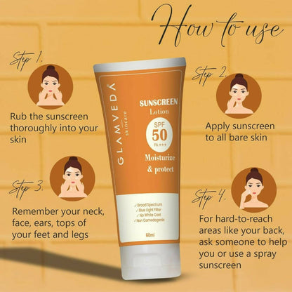 Glamveda Hybrid Sunscreen Lotion Spf 50 Pa+++