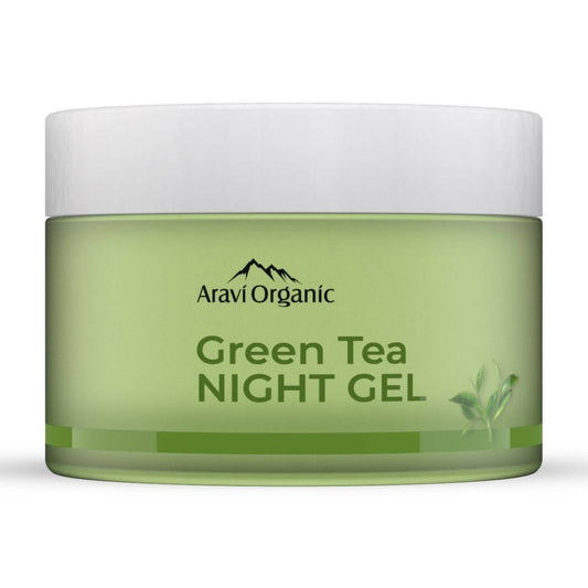 Aravi Organic Vitamin C Green Tea Night Gel Cream - usa canada australia
