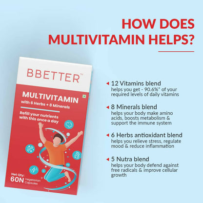BBETTER Multivitamin Capsules for Men & Women