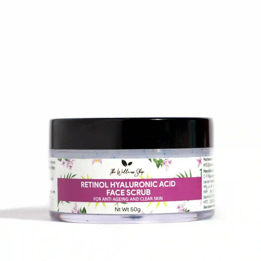 The Wellness Shop Retinol And Hyaluronic Acid Face Scrub - buy in USA, Australia, Canada