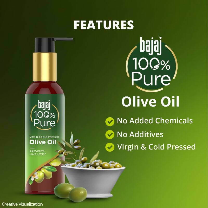 Bajaj 100% Pure Olive Oil for Prevents Hair Loss