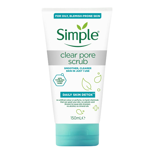 Simple Daily Skin Detox Clear Pore Facial Scrub