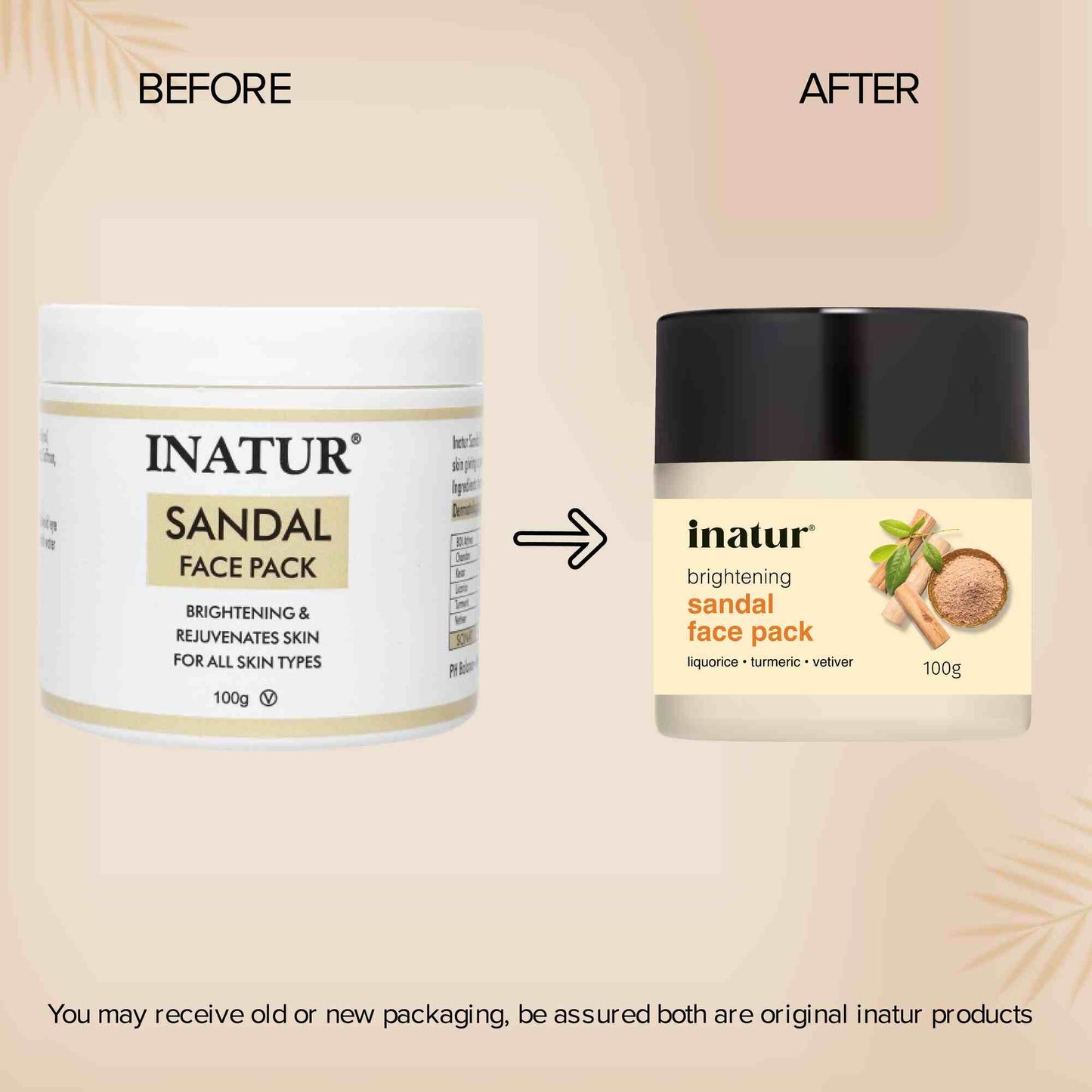 Inatur Sandal Face Pack