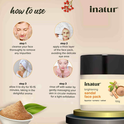 Inatur Sandal Face Pack