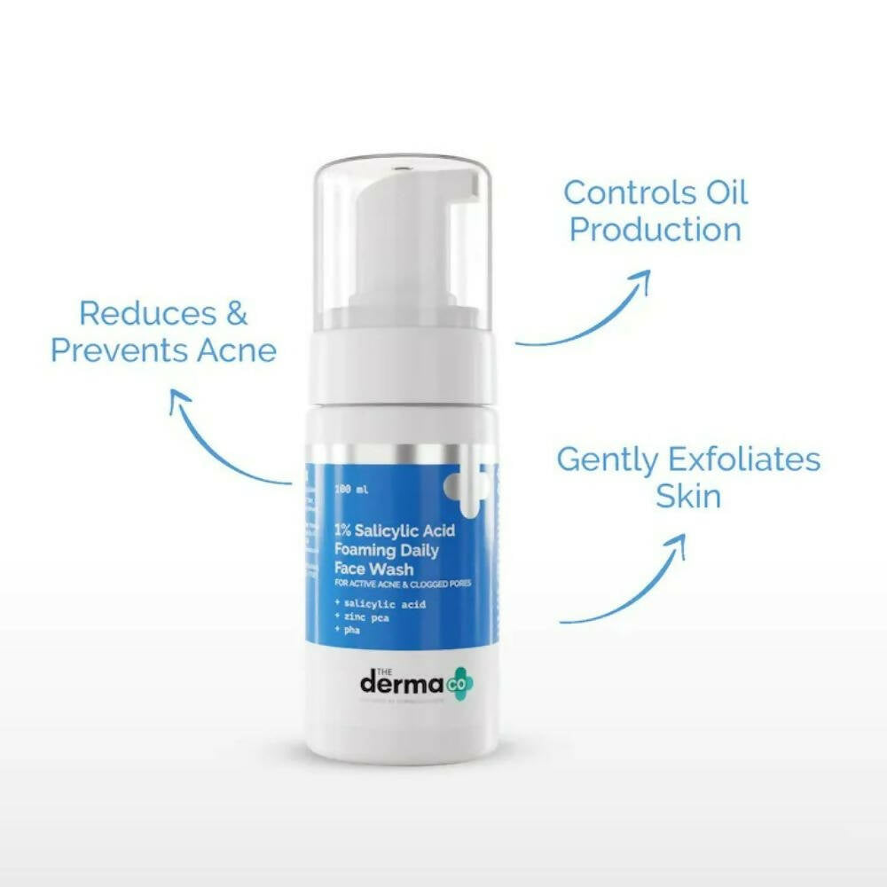 The Derma Co 1% Salicylic Acid Foaming Daily Face Wash