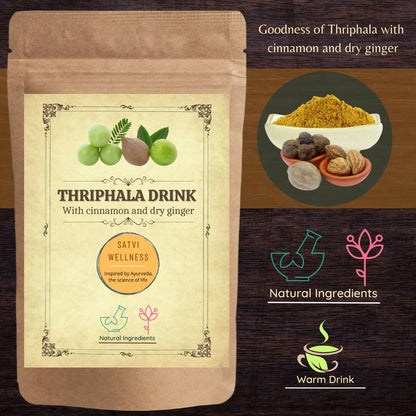 Satvi Wellness Thriphala Drink - Triphala with Cinnamon and Dry Ginger