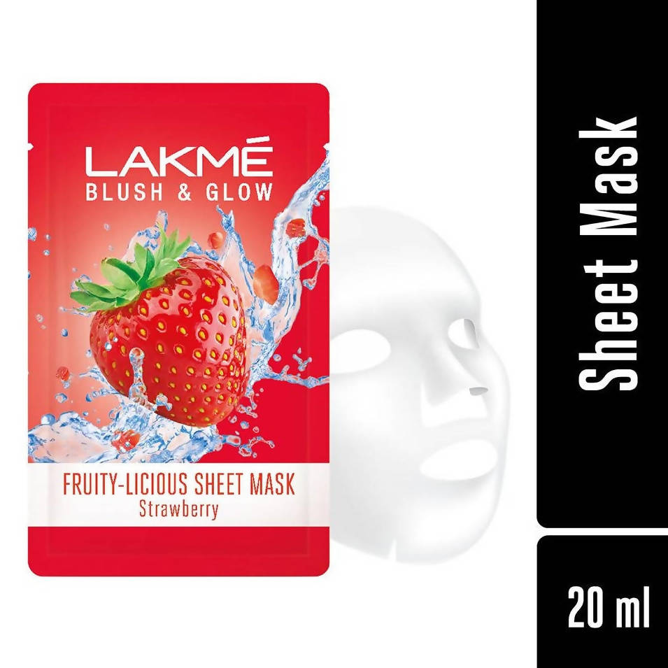 Lakme Blush And Glow Strawberry Sheet Mask