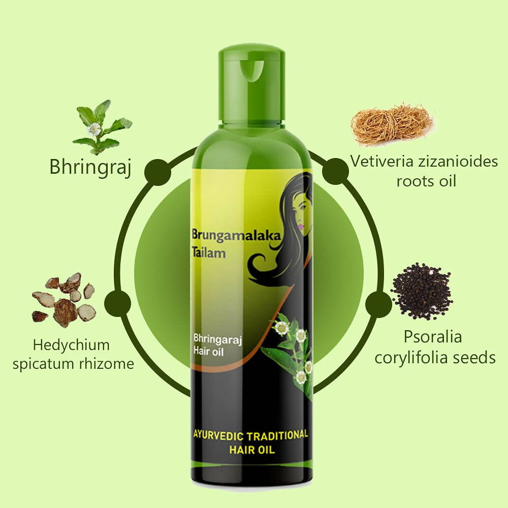 Bello Herbals Brungamalaka Tailam (Bhringaraj Hair Oil)