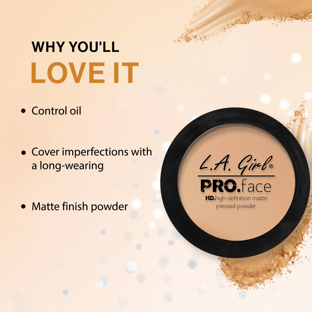 L.A. Girl HD PRO Face Pressed Powder - Nude Beige