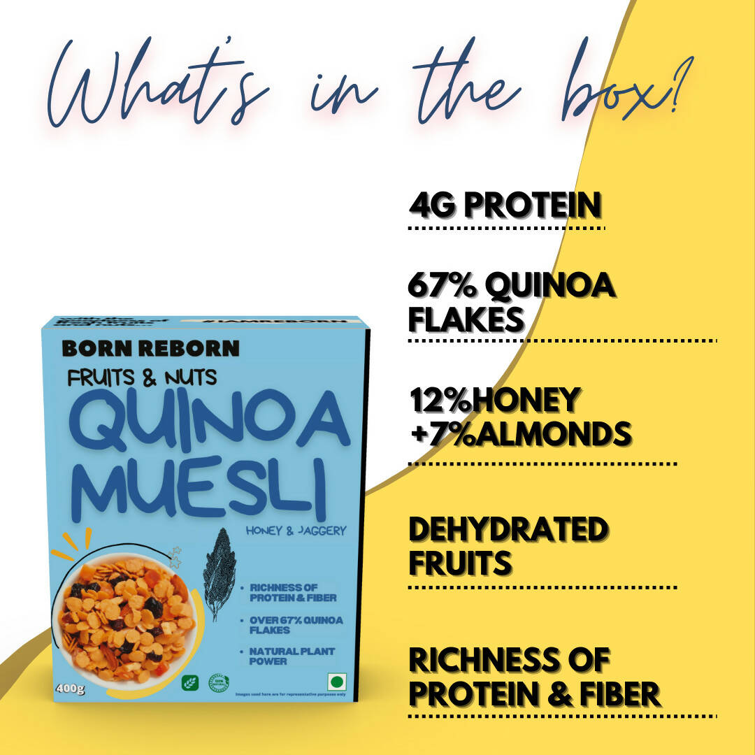 Born Reborn Quinoa Muesli with Honey Fruits and Nuts