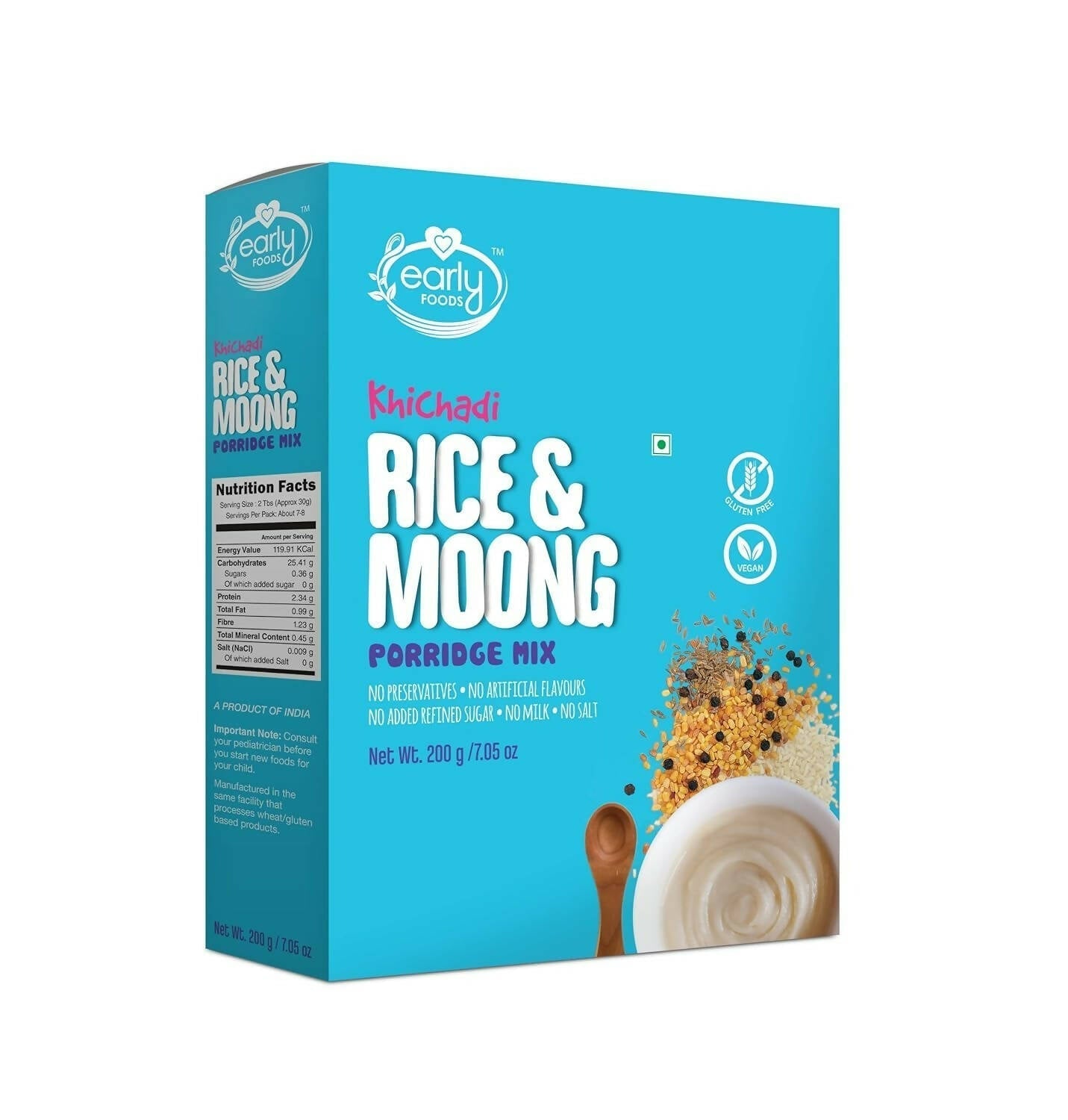 Early Foods Instant Rice & Moong Khichdi Mix -  USA, Australia, Canada 