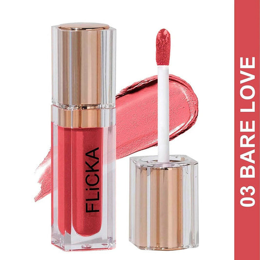 FLiCKA R U Ready Matte Finish liquid Lipstick Shade 03 Bare Love