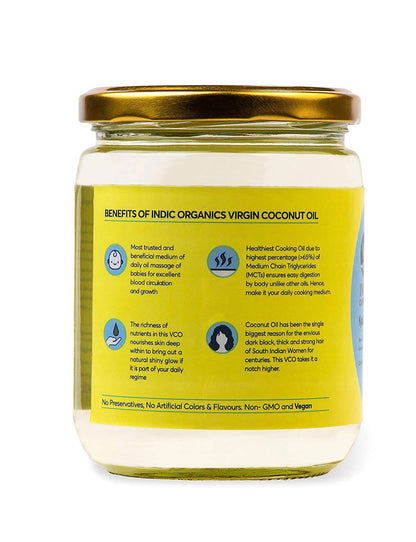 Indic Organics Raw Extra Virgin Coconut Oil