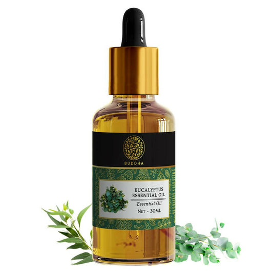 Buddha Natural Eucalyptus Pure Essential Oil-For Aromatherapy,Relaxation,Skin Therapy,Hair Care - BUDNEN