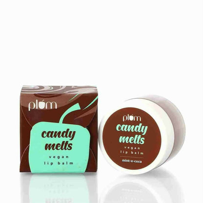 Plum Candy Melts Vegan Lip Balm - Mint-o-Coco - BUDNEN