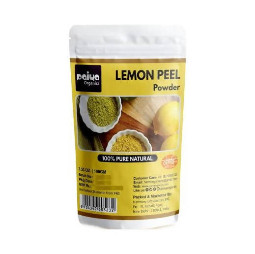 Paiya Organics Lemon Peel Powder - usa canada australia