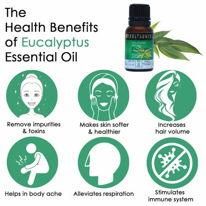 Soulflower Aromatherapy Pure Eucalyptus Essential Oil