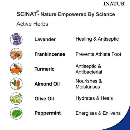 Inatur Foot Cream Revitalises & Soothes Cracked Feet