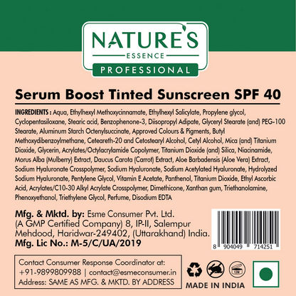 Nature's Essence Professional Serum Boost Tinted Sunscreen SPF 40 PA+++