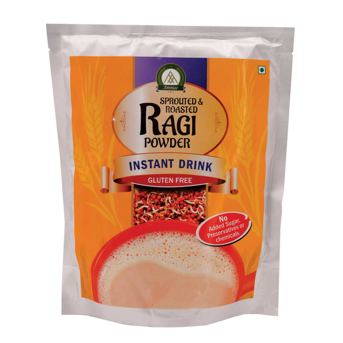 Ammae Sprouted and Roasted Ragi Powder Instant Mix - BUDNE
