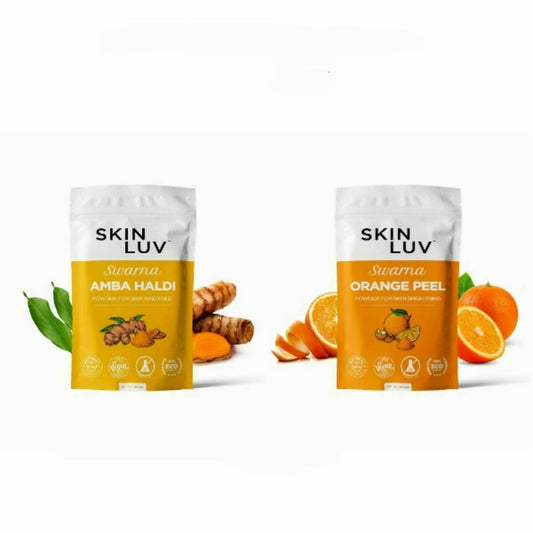 SkinLuv Swarna Amba Haldi Powder And Orange Peel Powder Combo - usa canada australia