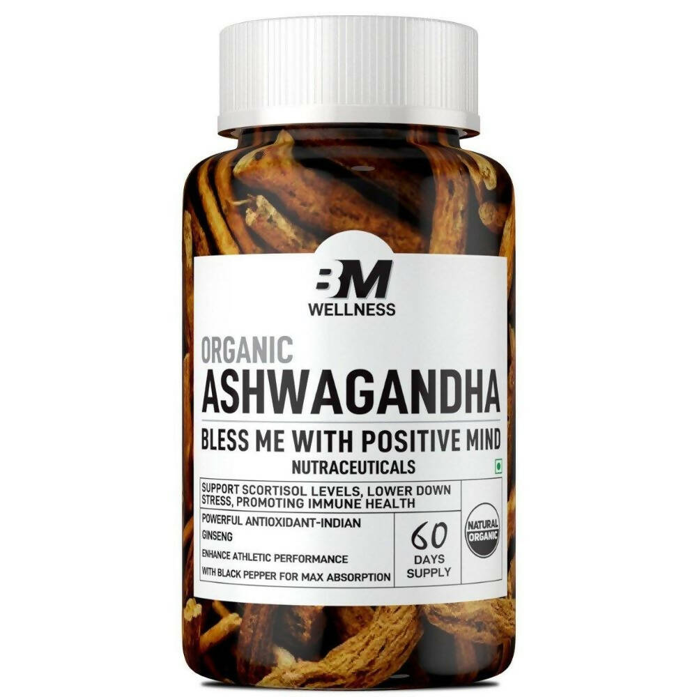 BM Wellness Ashwagandha Organic 800 mg Tablets -  usa australia canada 