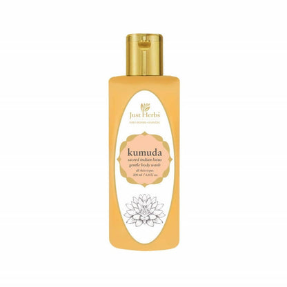 Just Herbs Kumuda Sacred Indian Lotus Gentle Body Wash